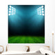 stadium lights at night and stadium Wall Mural