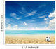 beach background with football Wall Mural