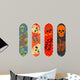 Skateboard Design Pack with Wall Decal
