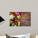 Vegetables Wooden Table Wall Decal
