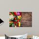 Vegetables Wooden Table Wall Decal