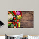 Vegetables Wooden Table Wall Decal