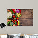 Vegetables Wooden Table Wall Decal