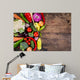 Vegetables Wooden Table Wall Decal
