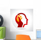 human head thinking a new idea Wall Decal
