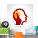 human head thinking a new idea Wall Decal