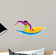 Surfing Vector Sign Wall Decal