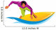 Surfing Vector Sign Wall Decal