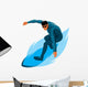 Surfing vector sign Wall Decal