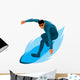 Surfing vector sign Wall Decal