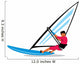 Windsurfing vector sign Wall Decal