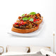 Bruschetta caponata with raisins and pine nuts decorated with a  Wall Decal