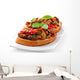 Bruschetta caponata with raisins and pine nuts decorated with a  Wall Decal