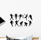 football silhouettes Wall Decal