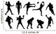 football silhouettes Wall Decal