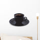 Cup of coffee isolated. Vector illustration Wall Decal
