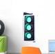 Three Green lights on a traffic pole go Wall Decal