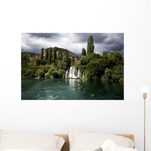 waterfalls of the Krka river in Krka national park in Croatia Wall Mural