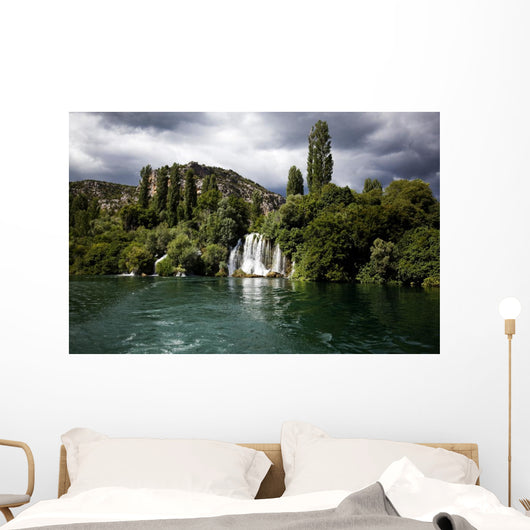 waterfalls of the Krka river in Krka national park in Croatia Wall Mural
