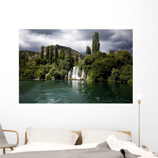 waterfalls of the Krka river in Krka national park in Croatia Wall Mural
