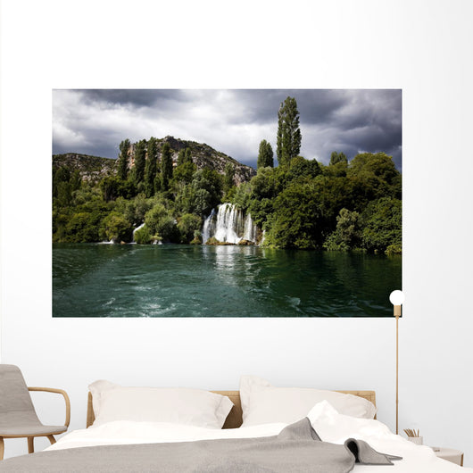 waterfalls of the Krka river in Krka national park in Croatia Wall Mural