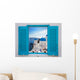 Santorini Scene Window Wall Decal
