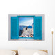 Santorini Scene Window Wall Decal