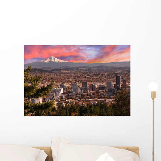 Beautiful Vista Portland Oregon Wall Decal