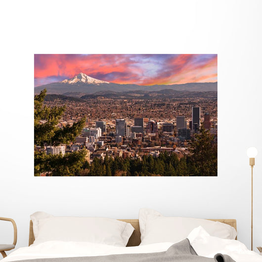 Beautiful Vista Portland Oregon Wall Decal