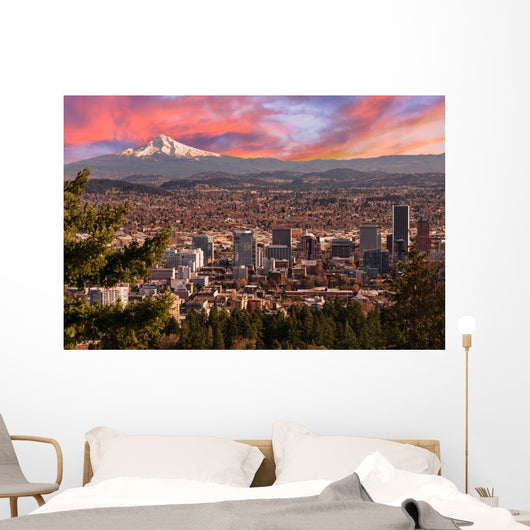 Beautiful Vista Portland Oregon Wall Decal