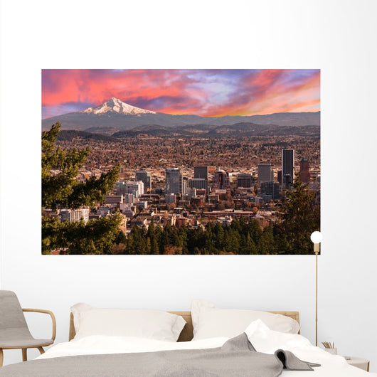 Beautiful Vista Portland Oregon Wall Decal