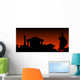 ancient city with guardian. second variant Wall Mural