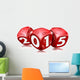 Dice 2015 Happy New Year Wall Decal