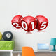 Dice 2015 Happy New Year Wall Decal
