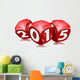 Dice 2015 Happy New Year Wall Decal