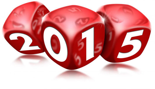 Dice 2015 Happy New Year Wall Decal