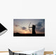 Archery Silhouette Sunset Wall Mural