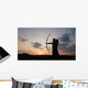 Archery Silhouette Sunset Wall Mural