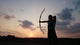Archery Silhouette Sunset Wall Decal