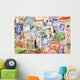 Postage Stamps from All Wall Decal