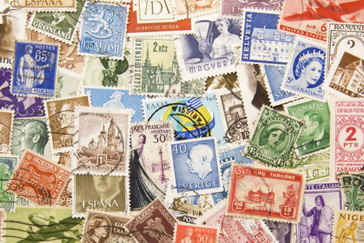 Postage Stamps from All Wall Decal