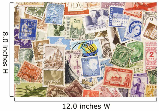 Postage Stamps from All Wall Decal
