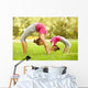 Mother and Daughter Doing Wall Decal