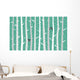 Vector Birch or Aspen Trees with Snow and Love Birds  Wall Mural