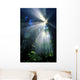 Sunlight Filtering Through Dense Forest Foliage Wall Mural