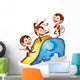 Monkeys and Slide Wall Decal