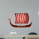 Viking ship Wall Mural