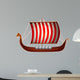 Viking ship Wall Mural