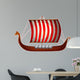 Viking ship Wall Mural