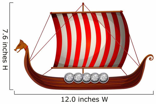 Viking ship Wall Mural